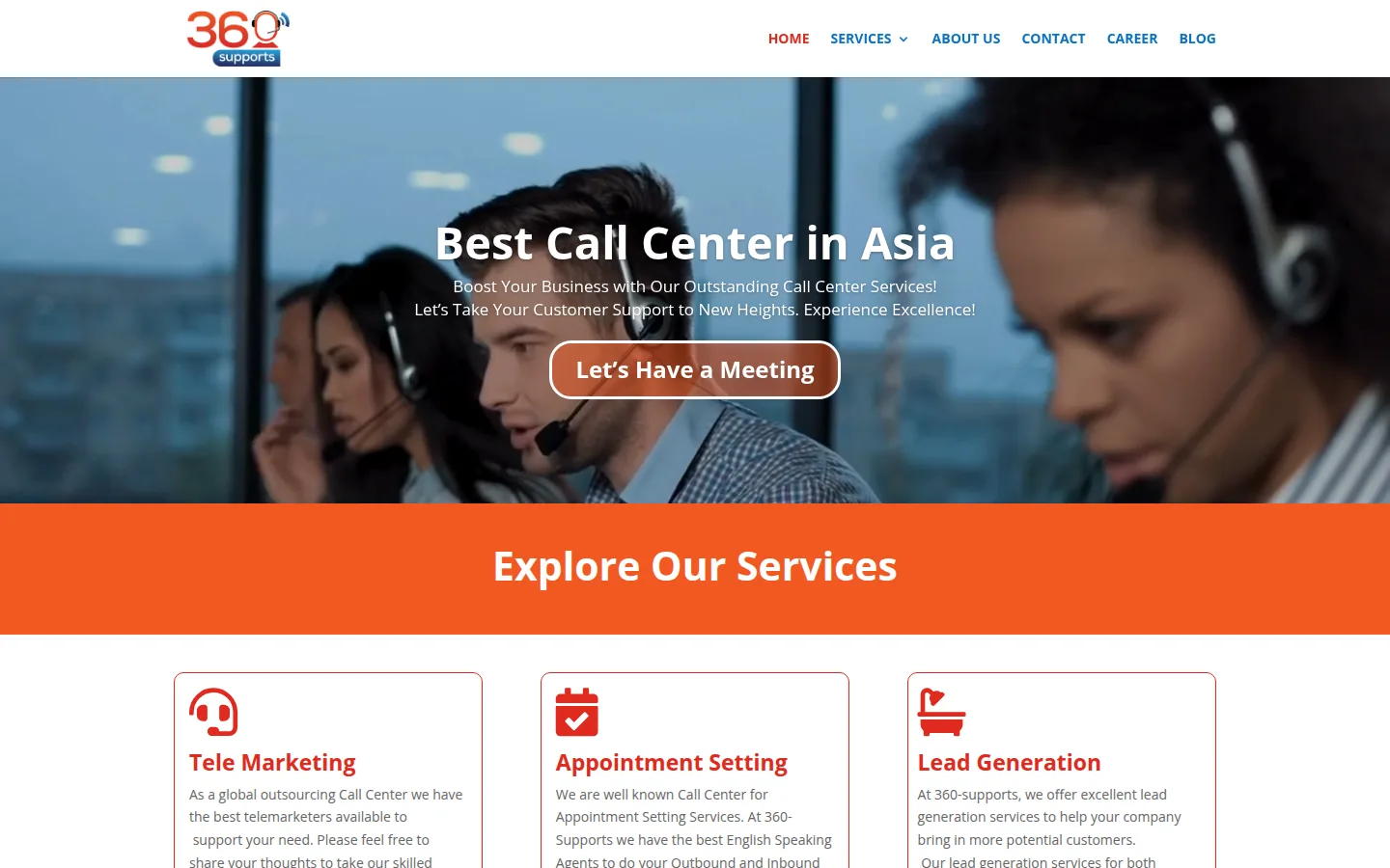 360 Supports website