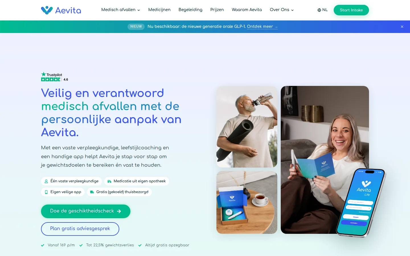 Aevita website