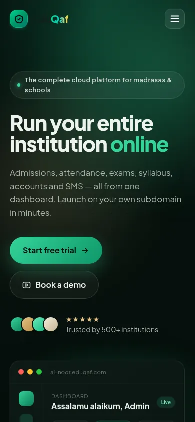 EduQaf on mobile