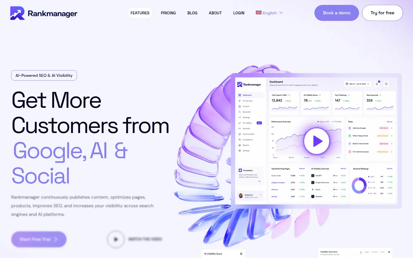 RankManager website