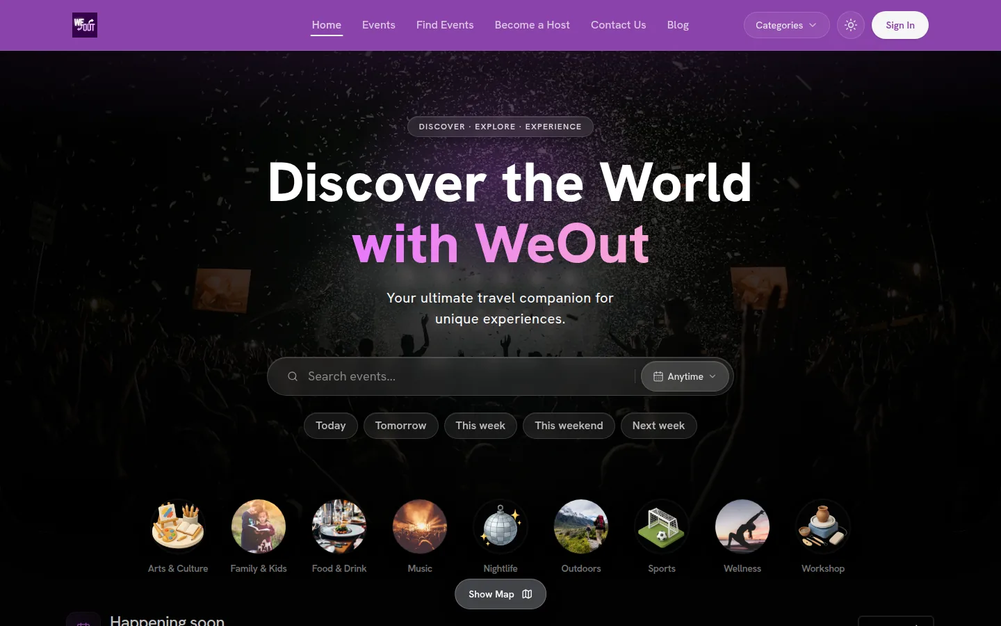 WeOut website